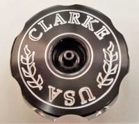 Clarke Logo Color Billet Style Anodized Gas Cap #1378bs